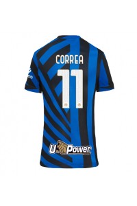 Inter Milan Joaquin Correa #11 Jalkapallovaatteet Naisten Kotipaita 2024-25 Lyhythihainen